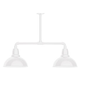 Montclair Light Works - MSD106-44 - Two Light Pendant - Cafe - White