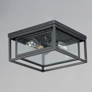 Maxim - 3031CDBK - Two Light Outdoor Flush Mount - Cabana - Black