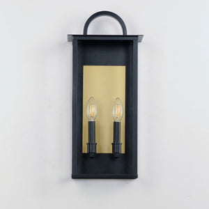 Maxim - 30754CLBK - Two Light Outdoor Wall Sconce - Manchester - Black