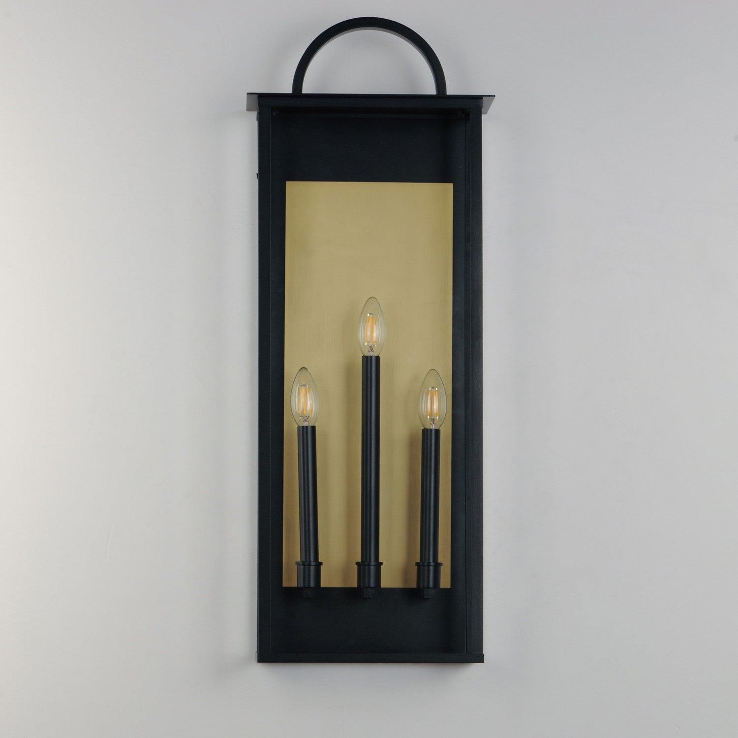 Maxim - 30758CLBK - Three Light Outdoor Wall Sconce - Manchester - Black