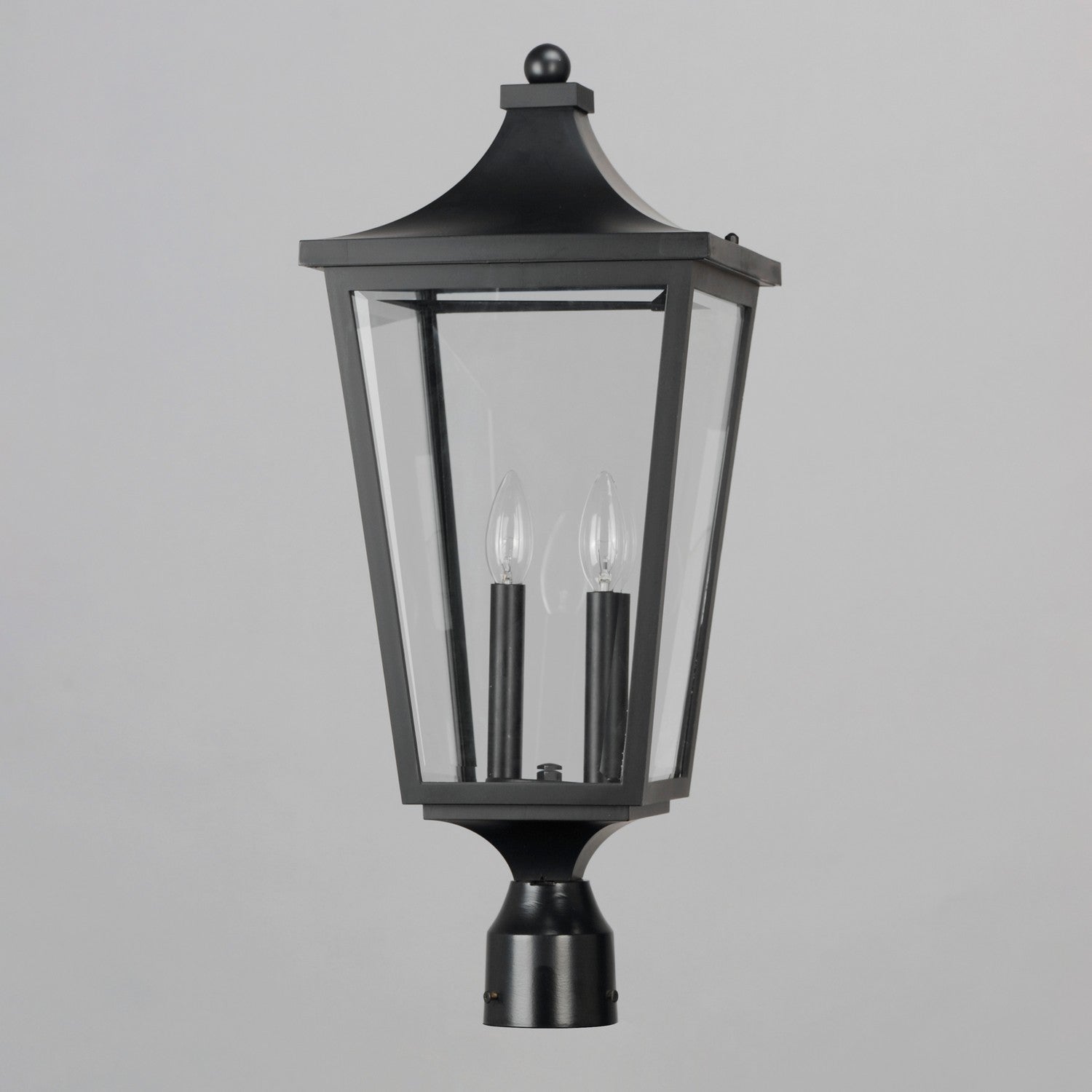 Maxim - 40230CLBK - Two Light Outdoor Post Lantern - Sutton Place VX - Black