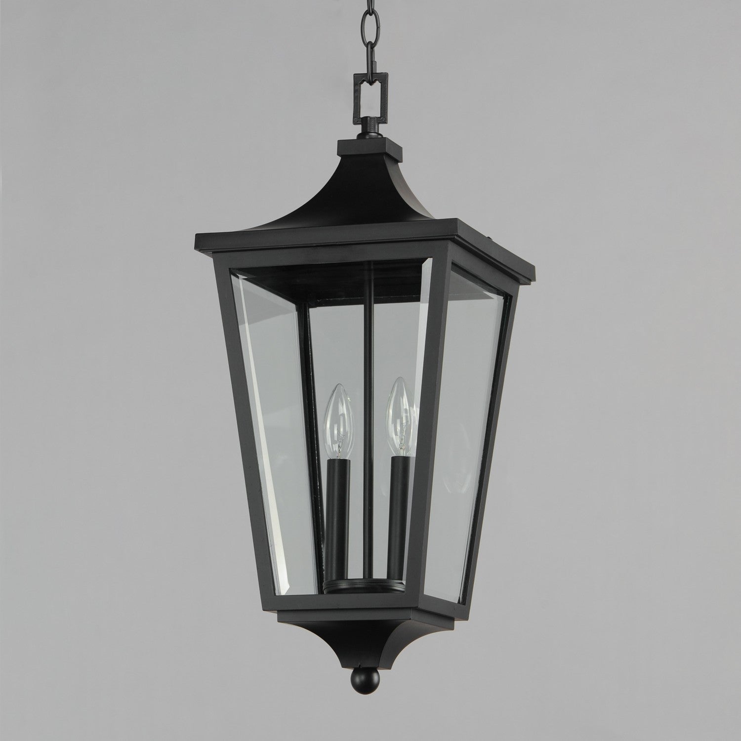 Maxim - 40239CLBK - Two Light Outdoor Hanging Lantern - Sutton Place VX - Black