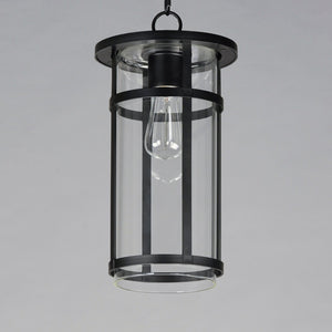 Maxim - 40629CLBK - One Light Outdoor Pendant - Clyde Vivex - Black