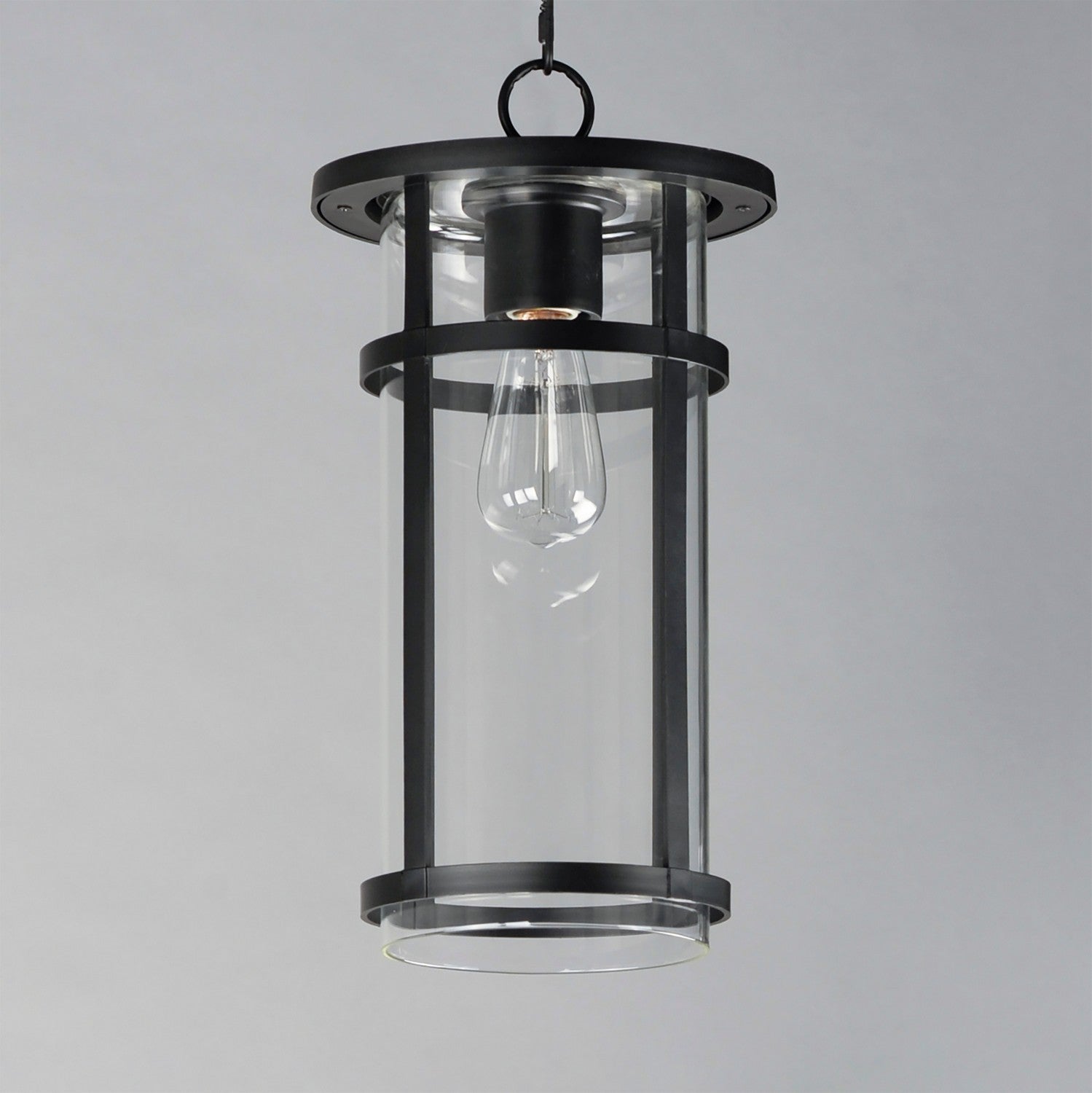 Maxim - 40629CLBK - One Light Outdoor Pendant - Clyde Vivex - Black