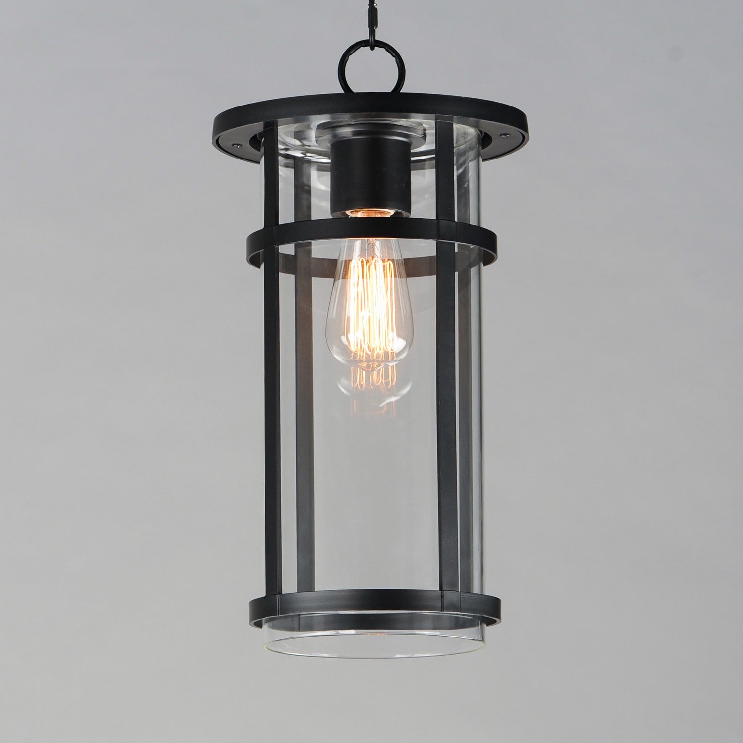 Maxim - 40629CLBK - One Light Outdoor Pendant - Clyde Vivex - Black