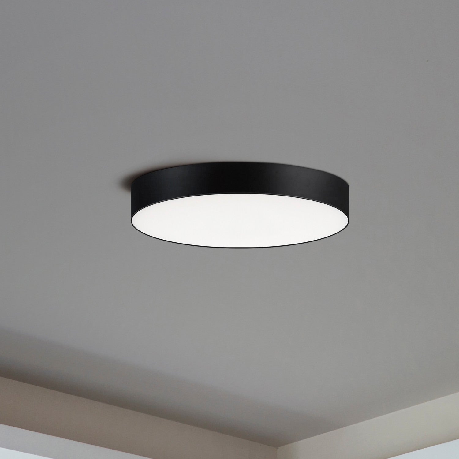 Maxim - 57880WTBK - LED Flush Mount - Trim - 0-10 V - Black