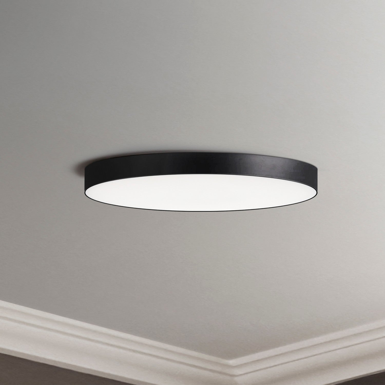 Maxim - 57884WTBK - LED Flush Mount - Trim - 0-10 V - Black
