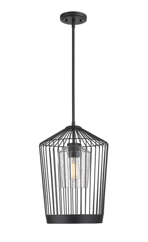 Z-Lite - 342P13-MB - One Light Pendant - Lido - Matte Black