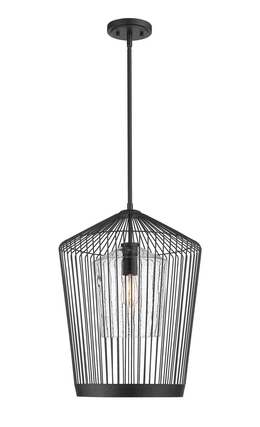 Z-Lite - 342P19-MB - One Light Pendant - Lido - Matte Black