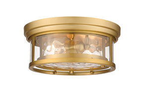 Z-Lite - 493F2-OBR - Two Light Flush Mount - Clarion - Olde Brass