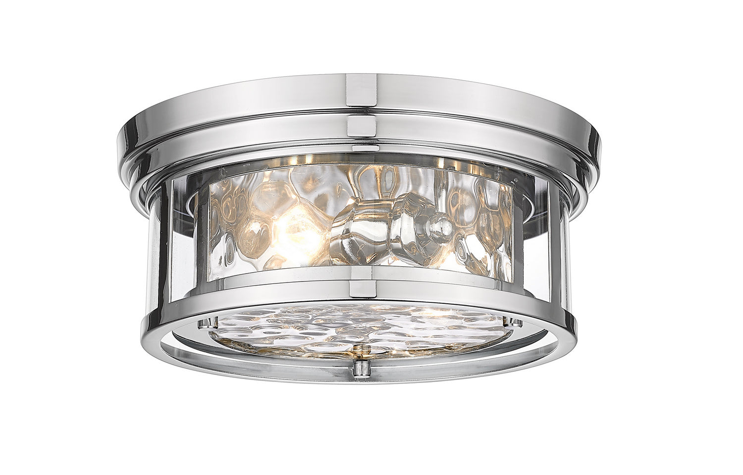 Z-Lite - 493F2-PN - Two Light Flush Mount - Clarion - Polished Nickel