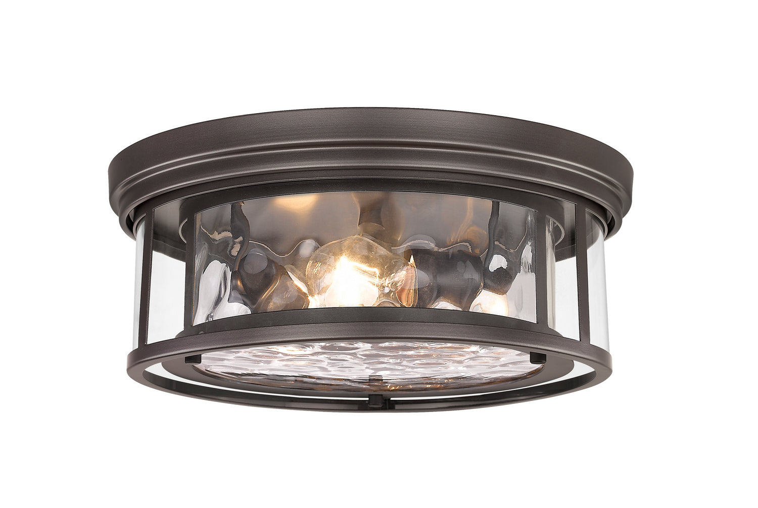 Z-Lite - 493F3-BRZ - Three Light Flush Mount - Clarion - Bronze