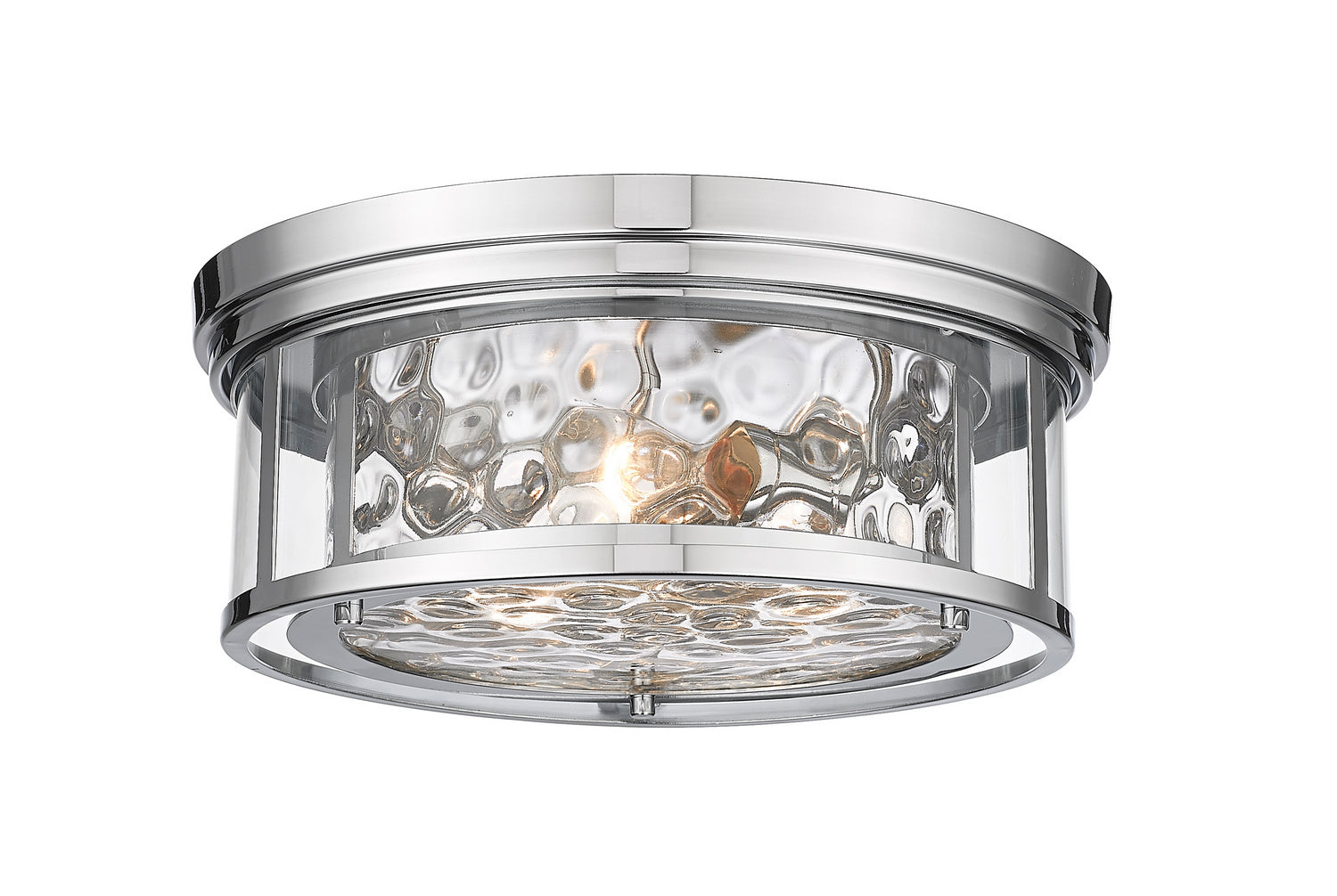 Z-Lite - 493F3-PN - Three Light Flush Mount - Clarion - Polished Nickel