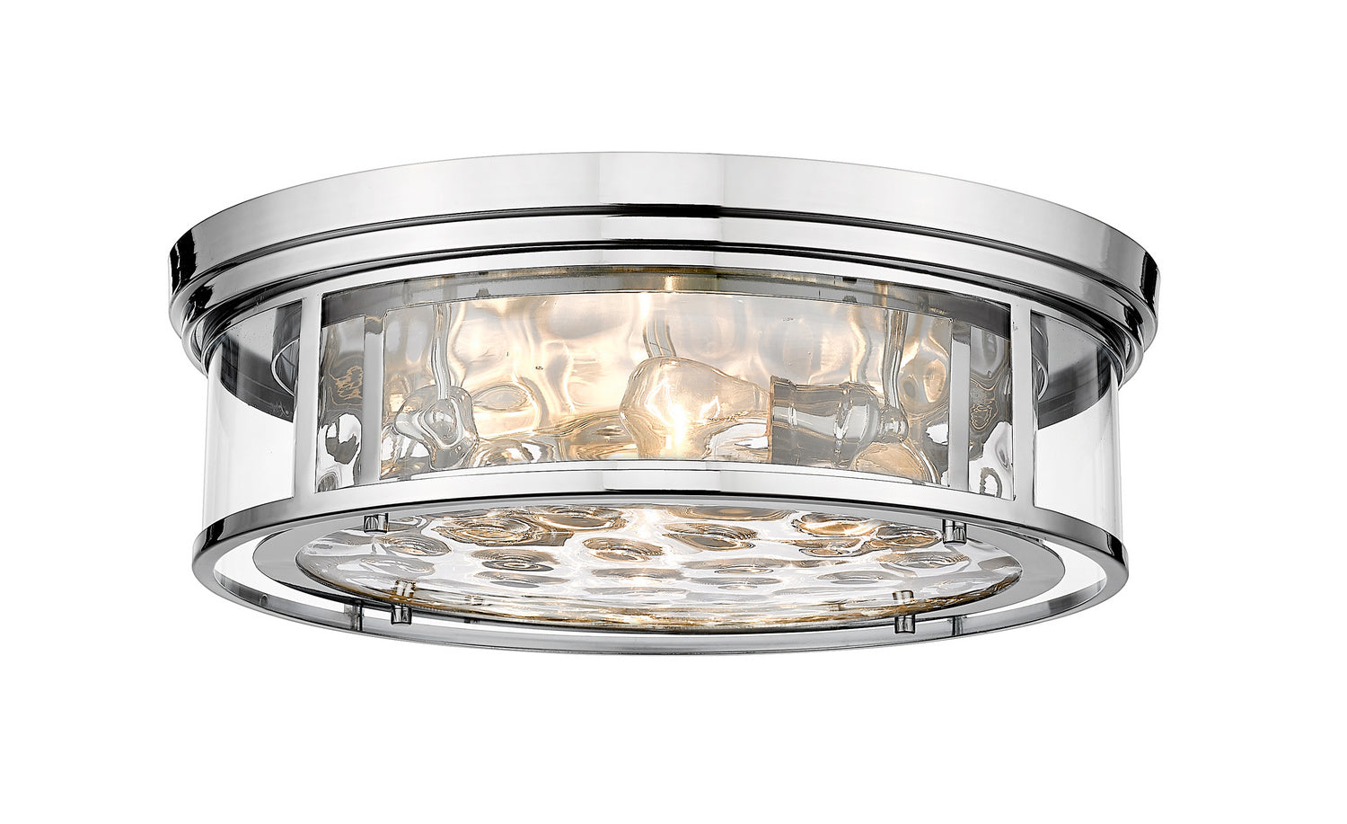 Z-Lite - 493F4-PN - Four Light Flush Mount - Clarion - Polished Nickel