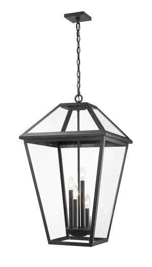 Z-Lite - 579CHXLX-BK - Four Light Outdoor Chain Mount Ceiling Fixture - Talbot - Black