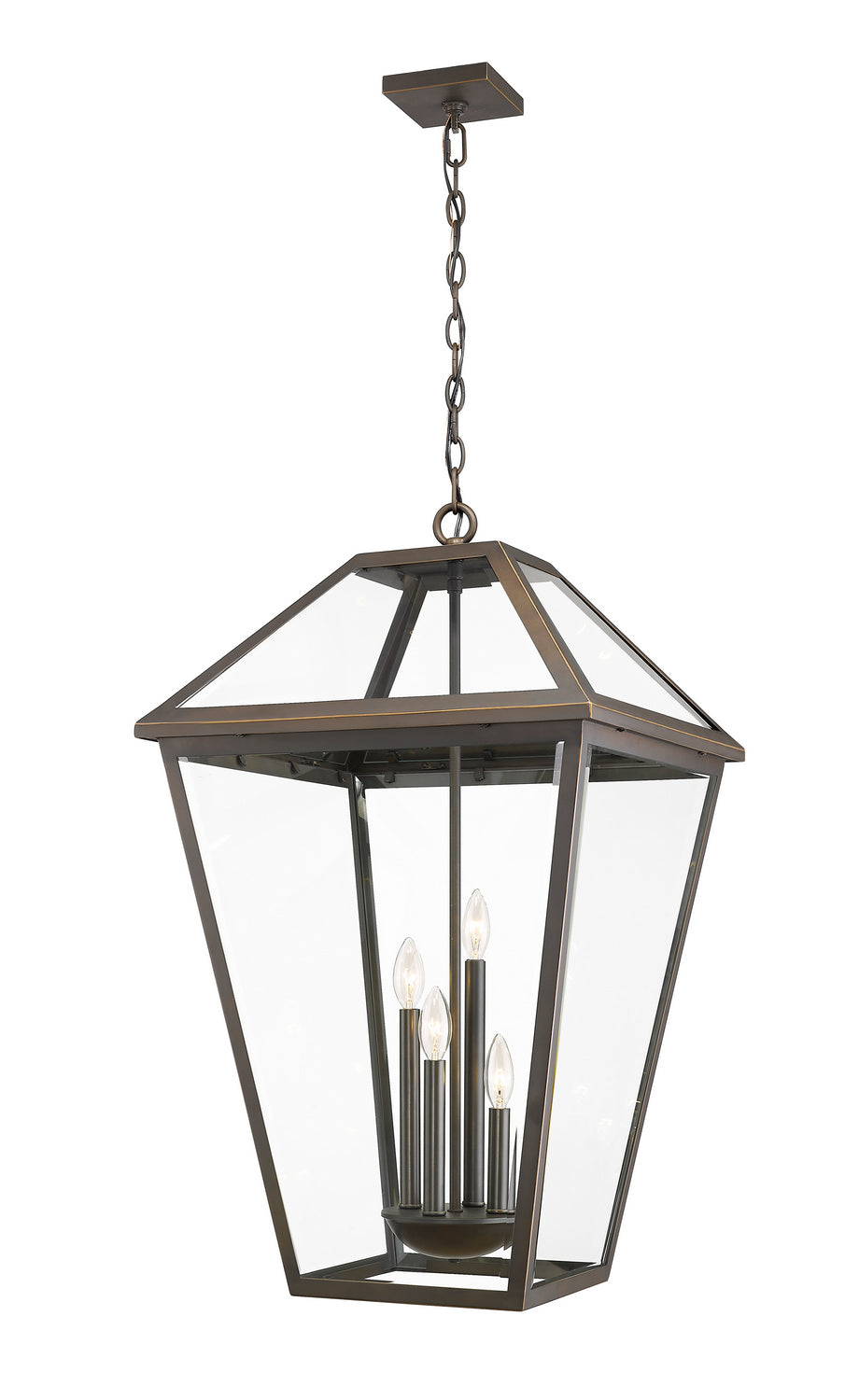 Z-Lite - 579CHXLX-ORB - Four Light Outdoor Chain Mount Ceiling Fixture - Talbot - Oil Rubbed Bronze