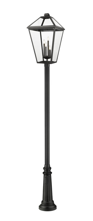 Z-Lite - 579PHXLXR-511P-BK - Four Light Outdoor Post Mounted Fixture - Talbot - Black