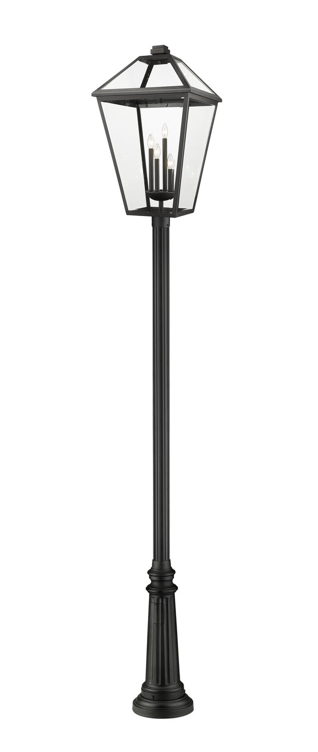 Z-Lite - 579PHXLXR-511P-BK - Four Light Outdoor Post Mounted Fixture - Talbot - Black