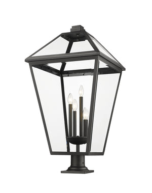 Z-Lite - 579PHXLXR-533PM-BK - Four Light Outdoor Pier Mount - Talbot - Black