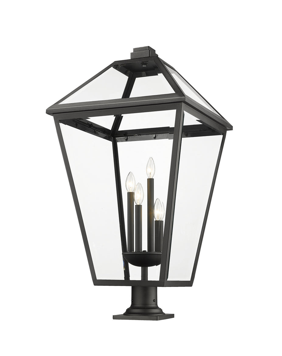 Z-Lite - 579PHXLXR-533PM-BK - Four Light Outdoor Pier Mounted Fixture - Talbot - Black