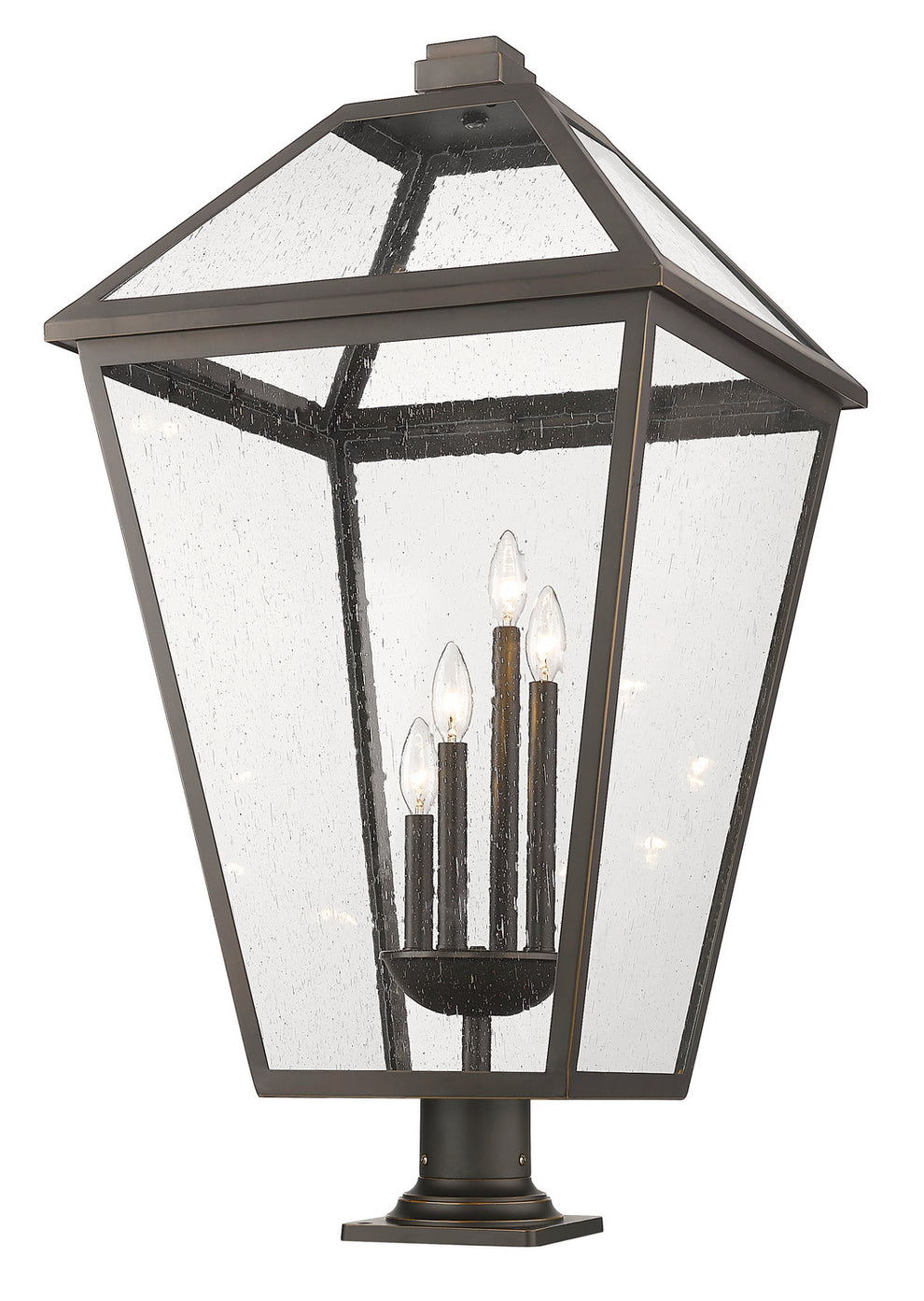 Z-Lite - 579PHXLXR-533PM-ORB - Four Light Outdoor Pier Mounted Fixture - Talbot - Oil Rubbed Bronze
