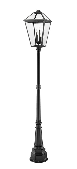 Z-Lite - 579PHXLXR-564P-BK - Four Light Outdoor Post Mounted Fixture - Talbot - Black