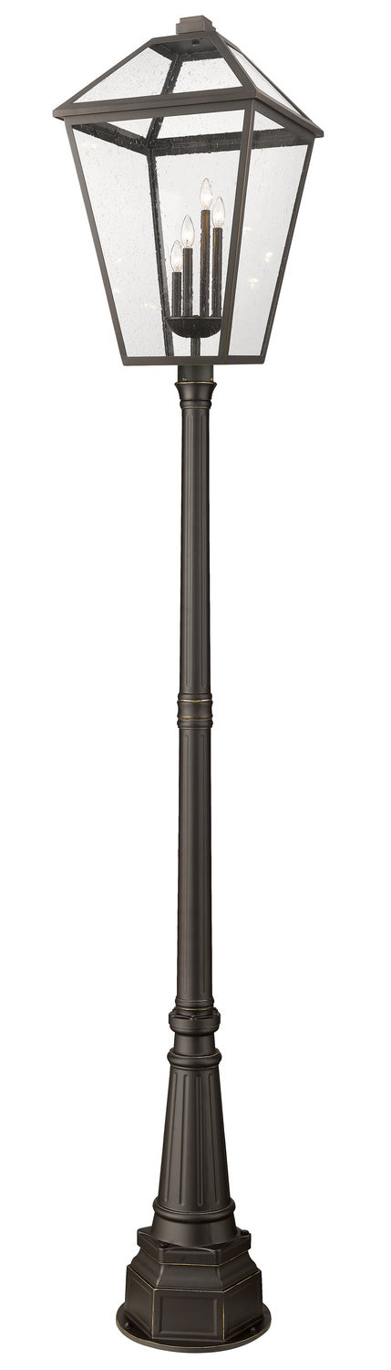 Z-Lite - 579PHXLXR-564P-ORB - Four Light Outdoor Post Mounted Fixture - Talbot - Oil Rubbed Bronze