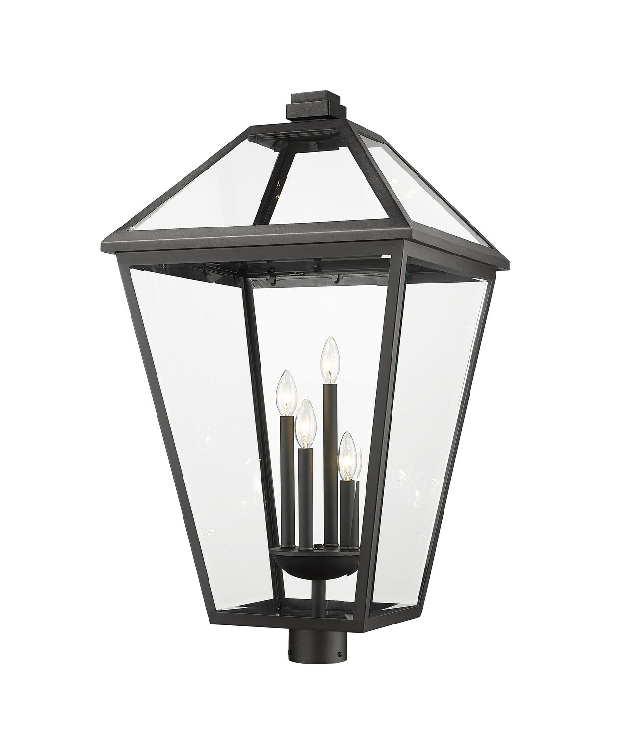 Z-Lite - 579PHXLXR-BK - Four Light Outdoor Post Mount Fixture - Talbot - Black