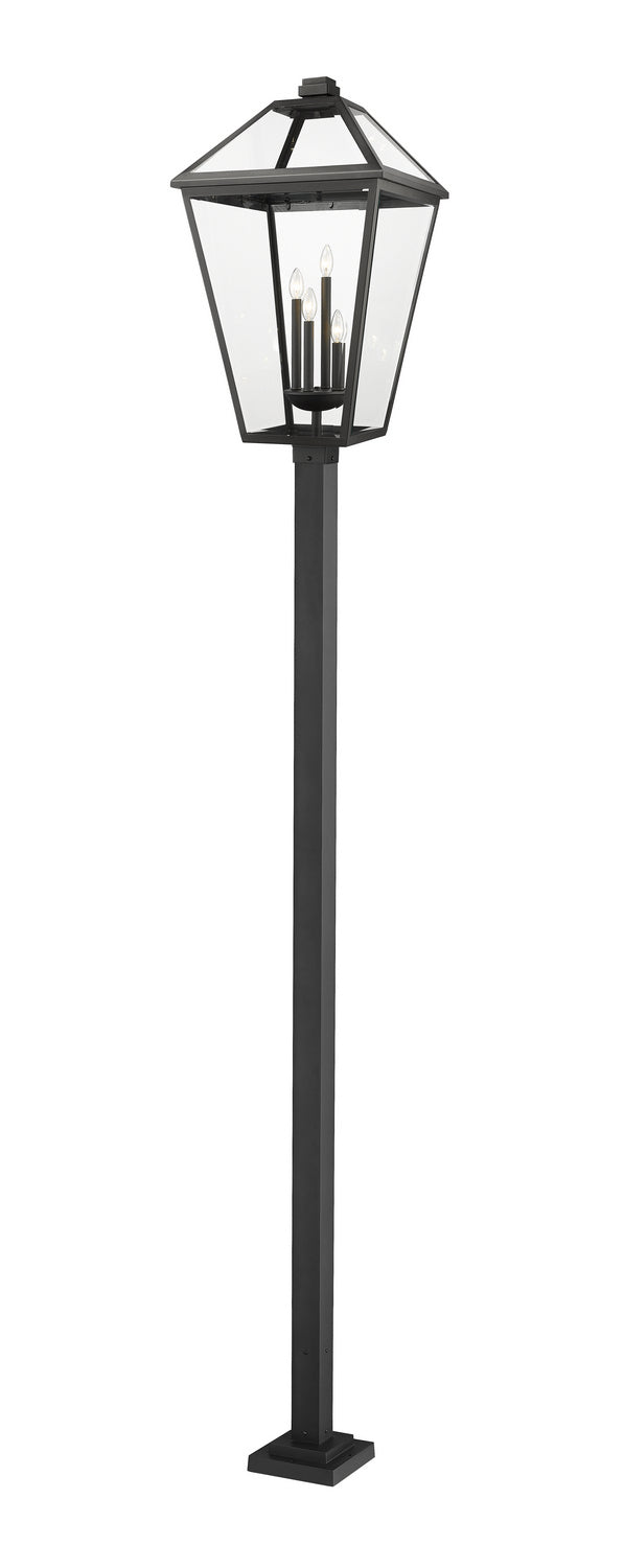 Z-Lite - 579PHXLXS-536P-BK - Four Light Outdoor Post Mounted Fixture - Talbot - Black