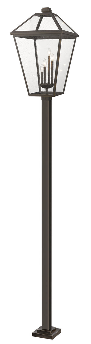 Z-Lite - 579PHXLXS-536P-ORB - Four Light Outdoor Post Mounted Fixture - Talbot - Oil Rubbed Bronze