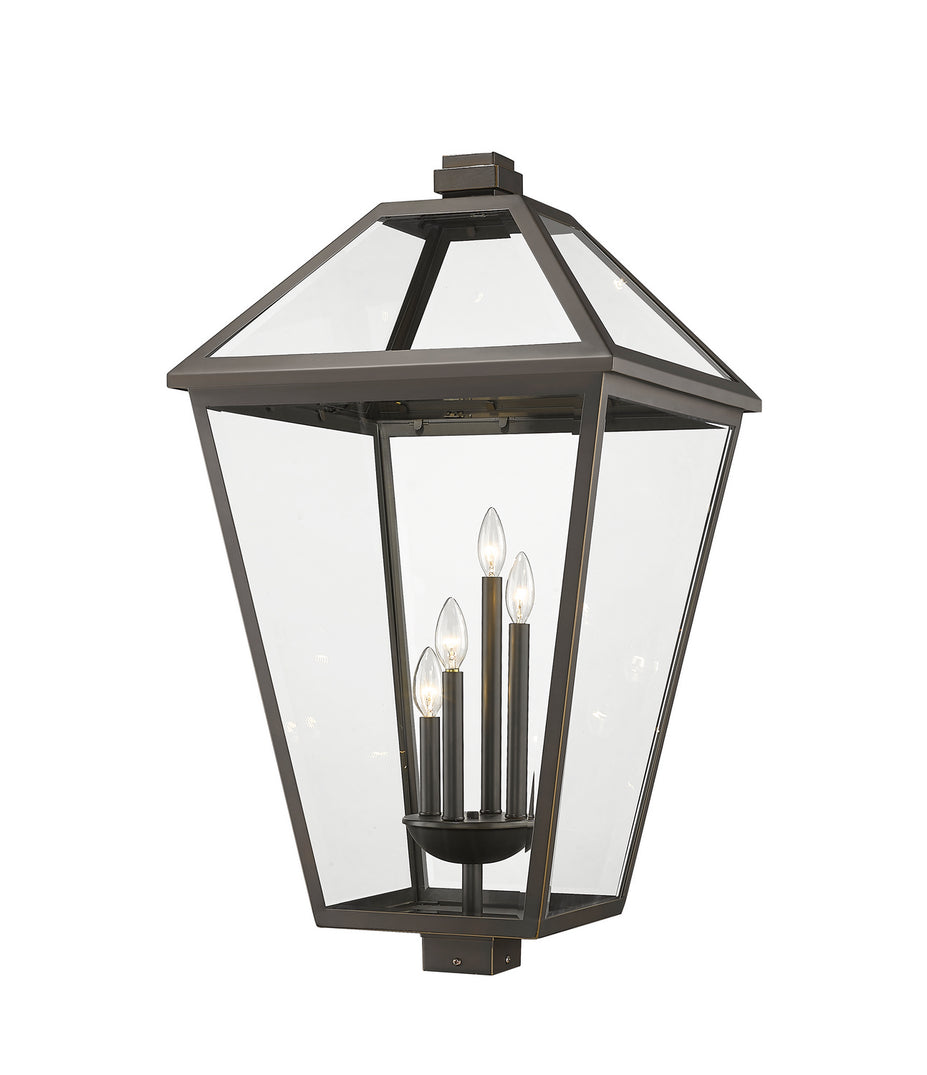 Z-Lite - 579PHXLXS-ORB - Four Light Outdoor Post Mount Fixture - Talbot - Oil Rubbed Bronze