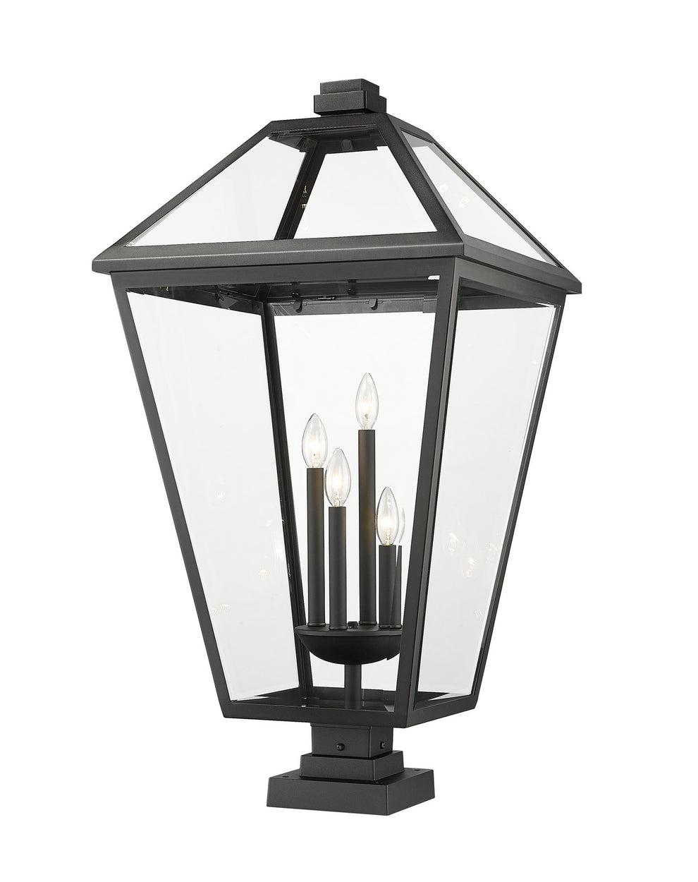 Z-Lite - 579PHXLXS-SQPM-BK - Four Light Outdoor Pier Mounted Fixture - Talbot - Black
