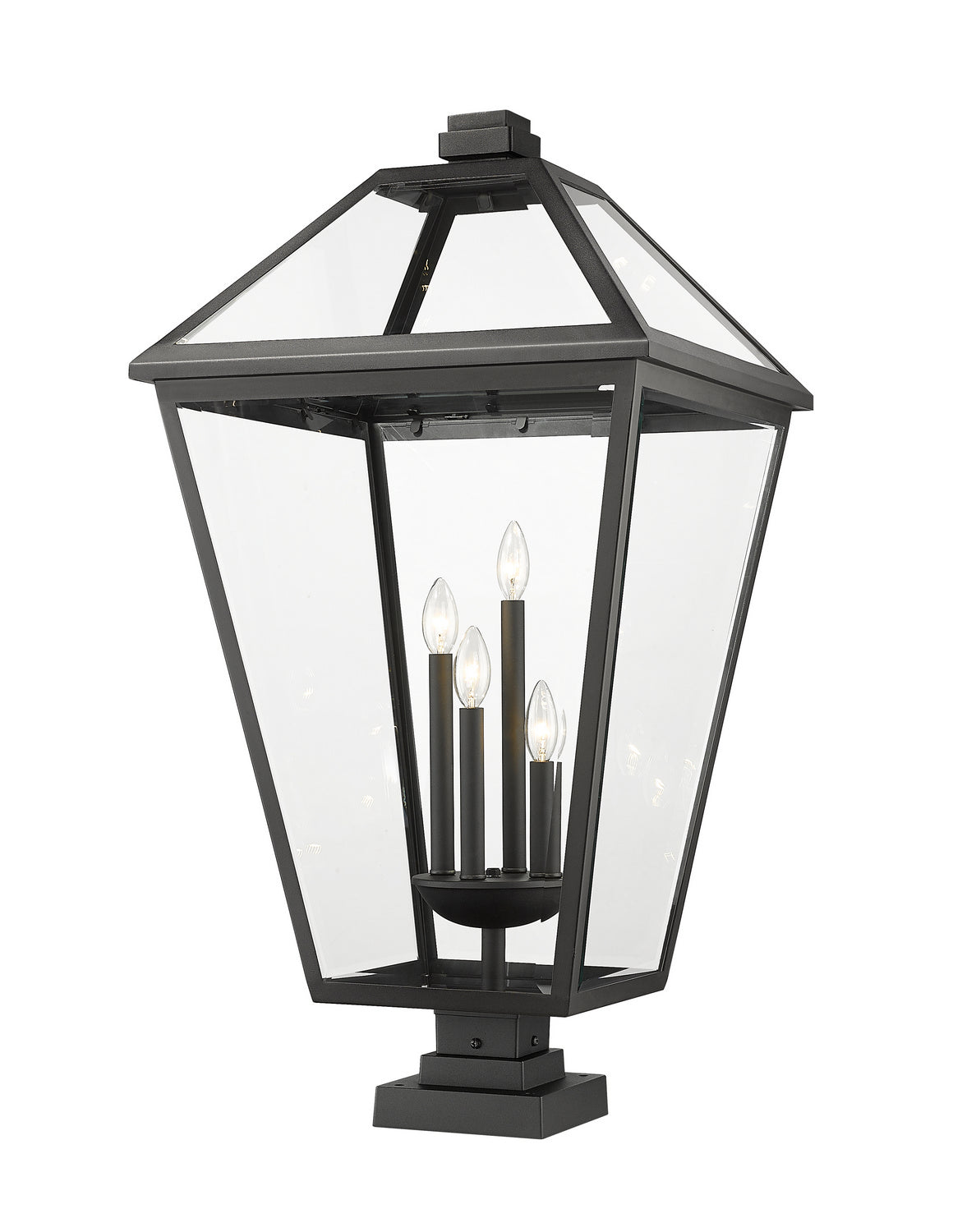 Z-Lite - 579PHXLXS-SQPM-BK - Four Light Outdoor Pier Mounted Fixture - Talbot - Black