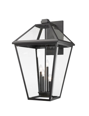Z-Lite - 579XLX-BK - Four Light Outdoor Wall Light - Talbot - Black