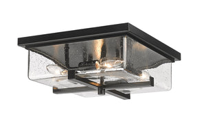 Z-Lite - 592F-BK - Four Light Outdoor Flush Mount - Sana - Black