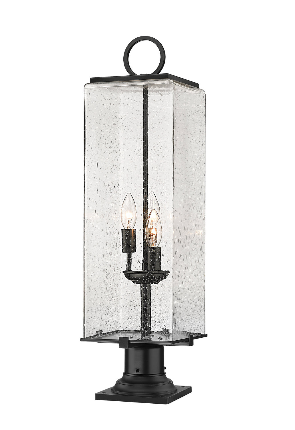 Z-Lite - 592PHBR-533PM-BK - Three Light Outdoor Pier Mounted Fixture - Sana - Black