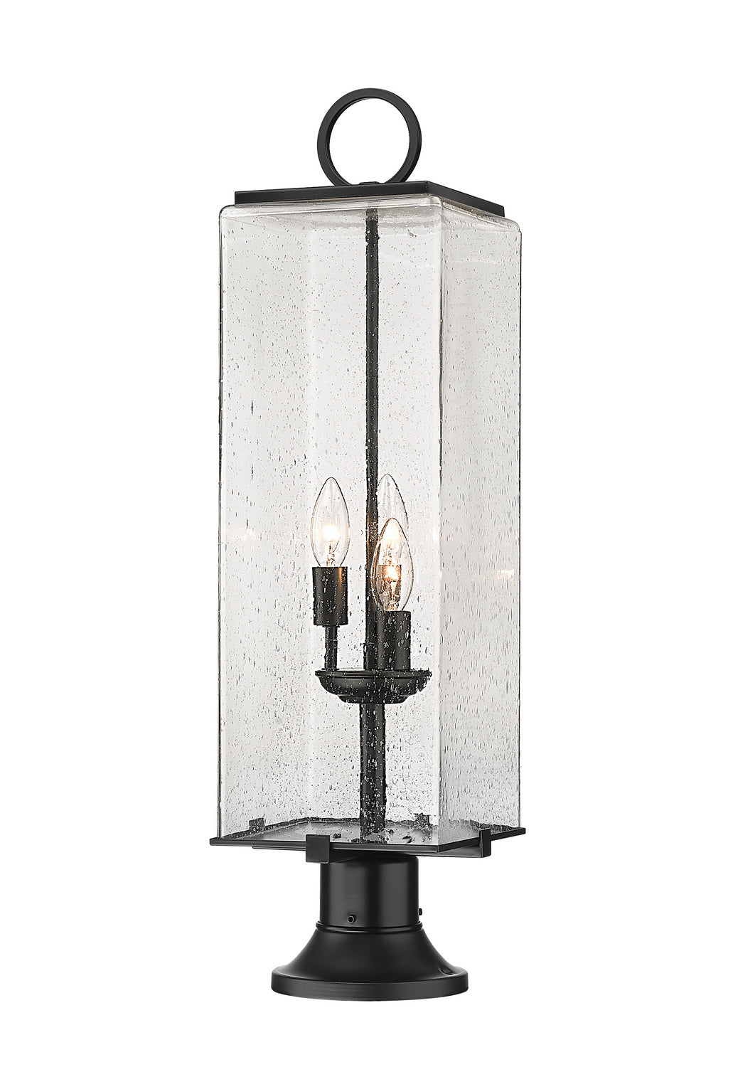 Z-Lite - 592PHBR-553PM-BK - Three Light Outdoor Pier Mounted Fixture - Sana - Black