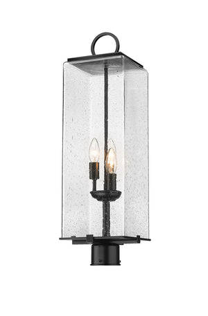 Z-Lite - 592PHBR-BK - Three Light Outdoor Post Mount Fixture - Sana - Black