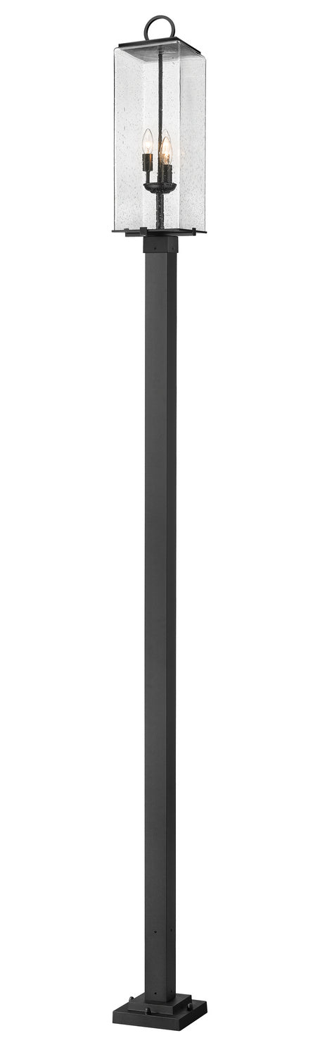 Z-Lite - 592PHBS-536P-BK - Three Light Outdoor Post Mounted Fixture - Sana - Black
