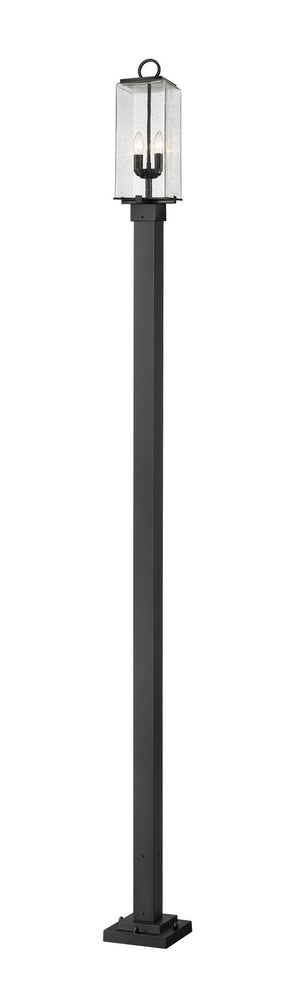 Z-Lite - 592PHMS-536P-BK - Two Light Outdoor Post Mounted Fixture - Sana - Black