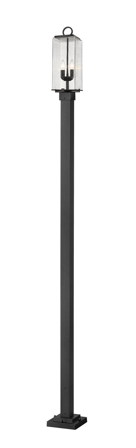 Z-Lite - 592PHMS-536P-BK - Two Light Outdoor Post Mounted Fixture - Sana - Black
