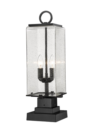 Z-Lite - 592PHMS-SQPM-BK - Two Light Outdoor Pier Mounted Fixture - Sana - Black