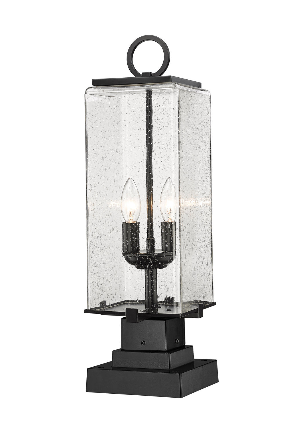 Z-Lite - 592PHMS-SQPM-BK - Two Light Outdoor Pier Mounted Fixture - Sana - Black