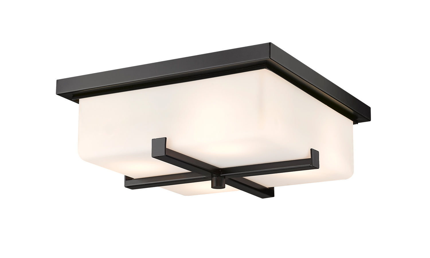 Z-Lite - 593F-BK - Four Light Outdoor Flush Mount - Sana - Black