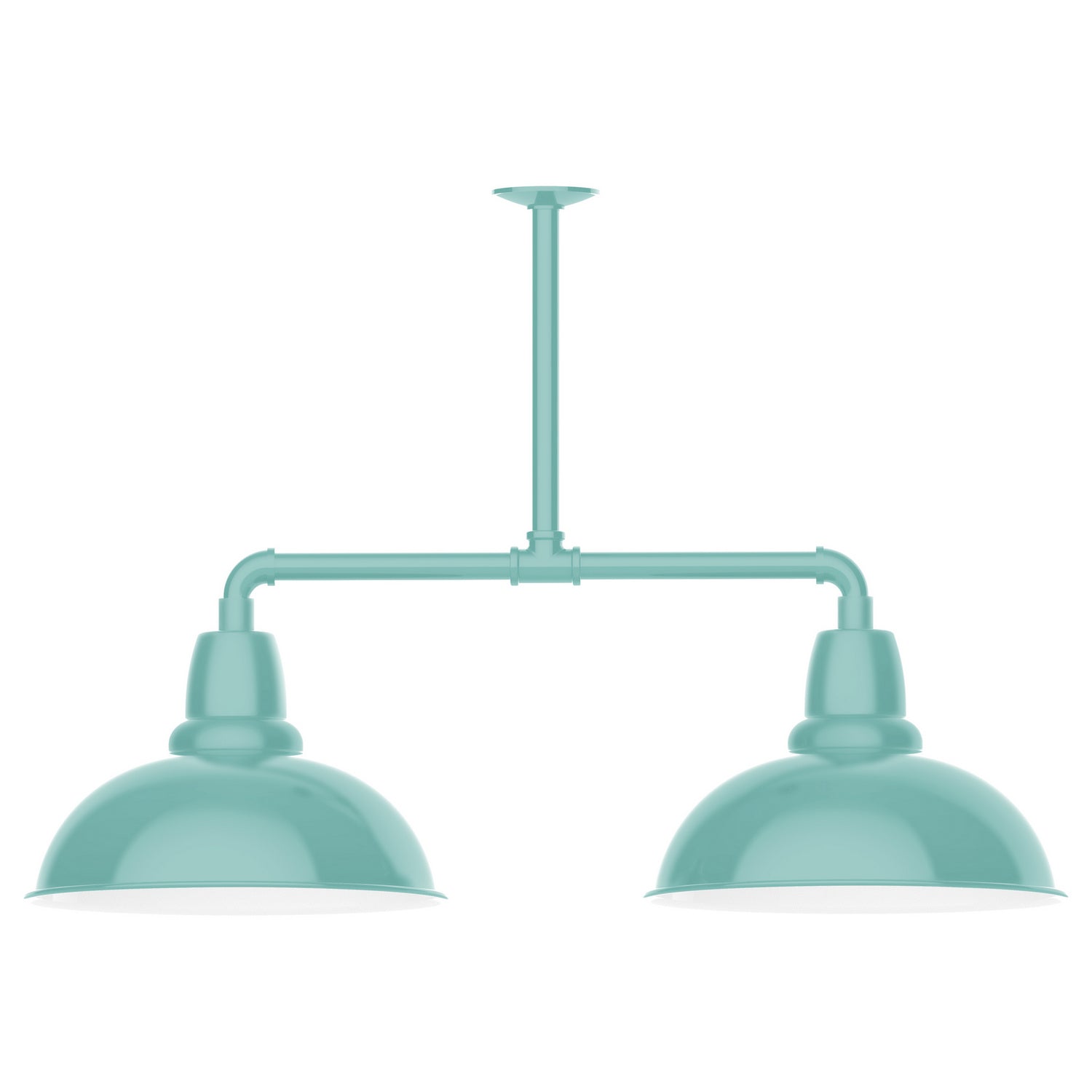 Montclair Light Works - MSD108-48 - Two Light Pendant - Cafe - Sea Green