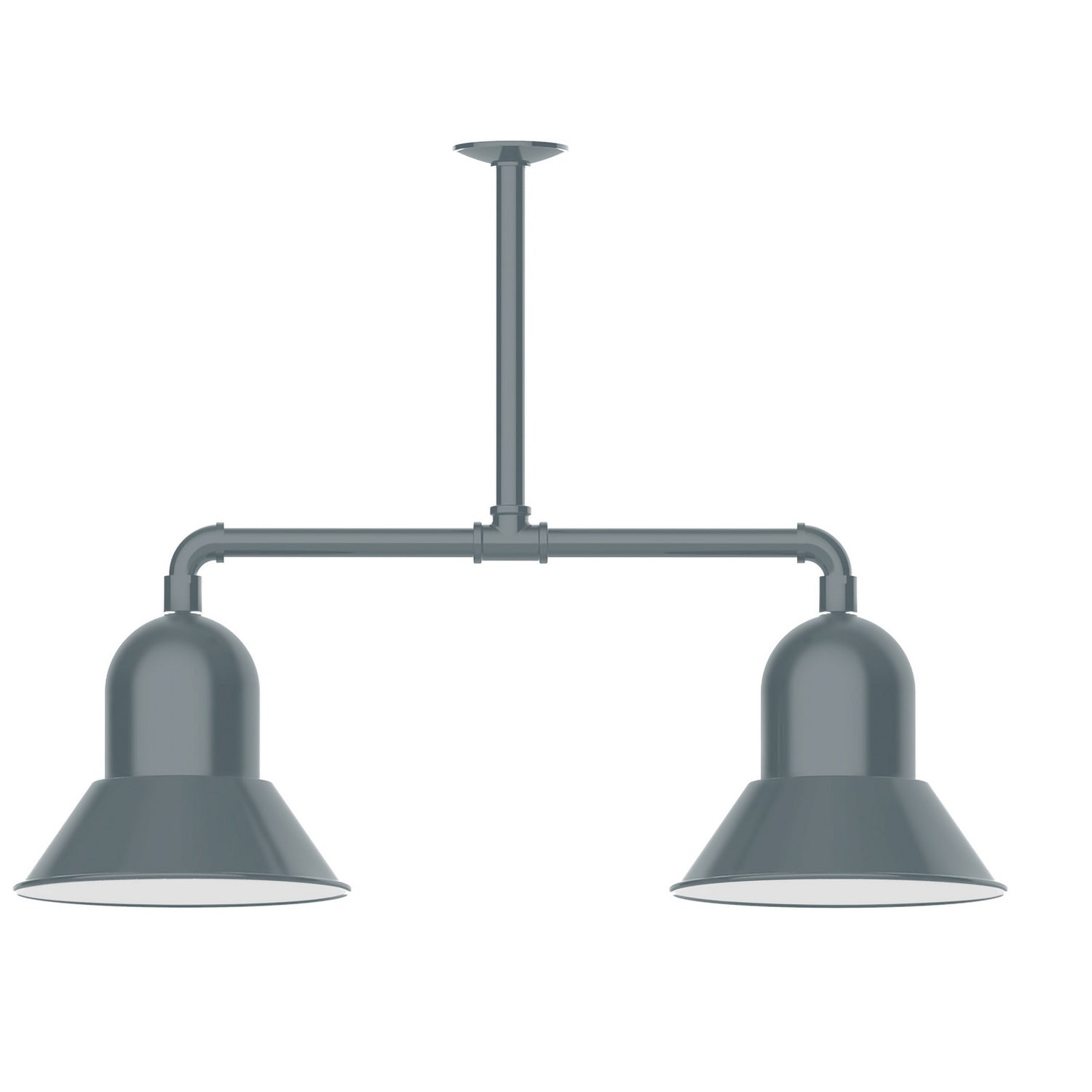 Montclair Light Works - MSD123-40 - Two Light Pendant - Prima - Slate Gray