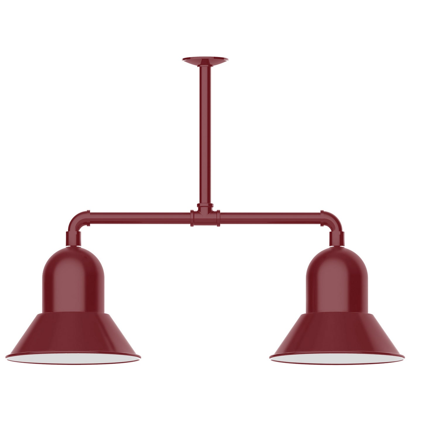 Montclair Light Works - MSD123-55 - Two Light Pendant - Prima - Barn Red