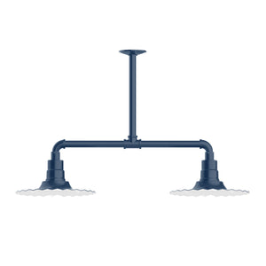 Montclair Light Works - MSD158-50 - Two Light Pendant - Radial - Navy