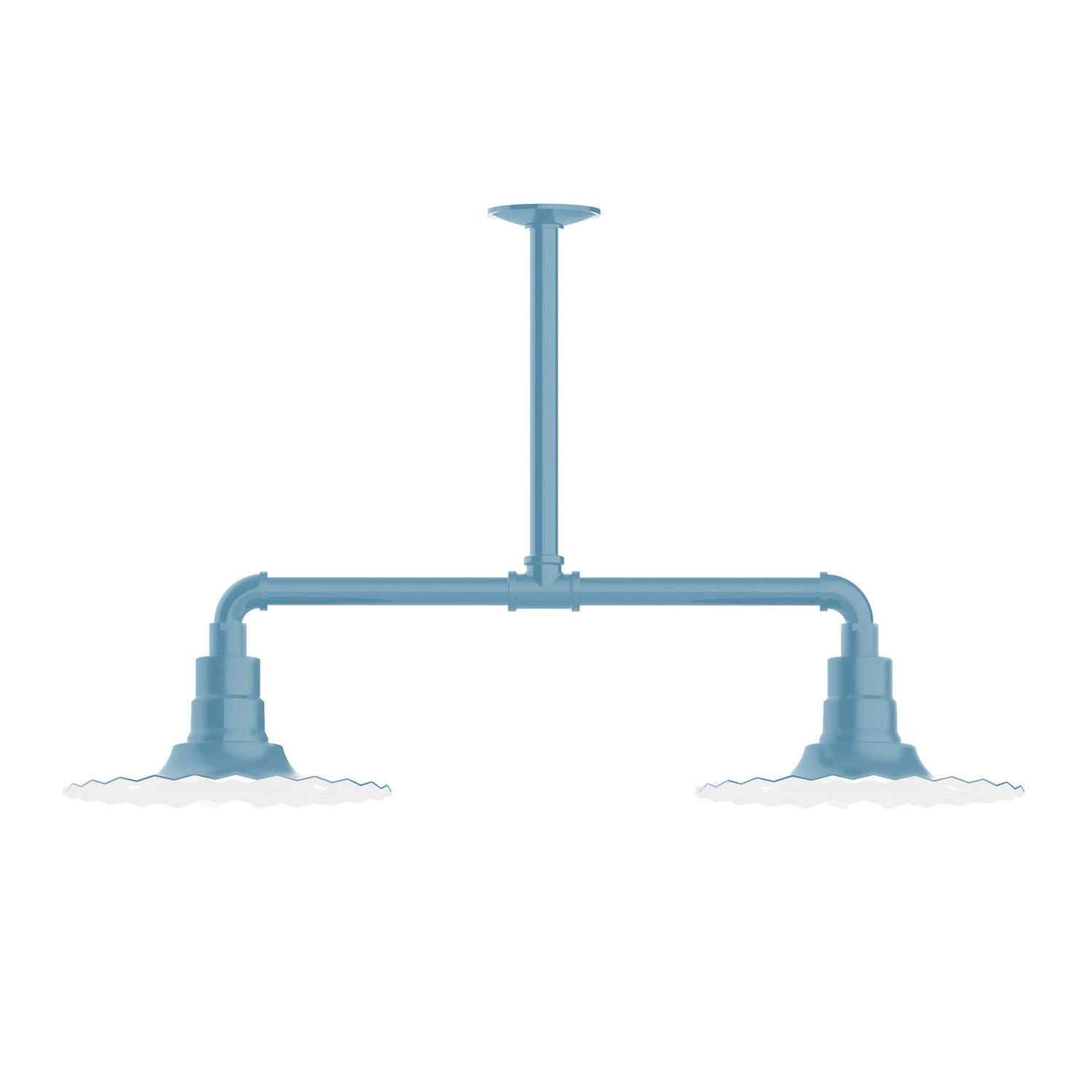 Montclair Light Works - MSD158-54 - Two Light Pendant - Radial - Light Blue