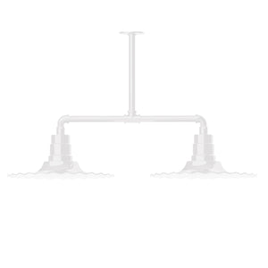 Montclair Light Works - MSD159-44 - Two Light Pendant - Radial - White